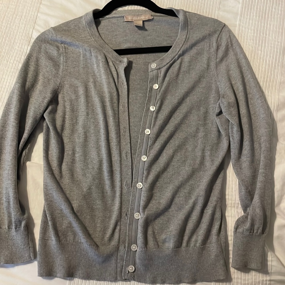 Banana republic small gray cardigan